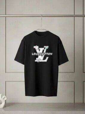 French Luxury Style Wave Graphic T-shirt